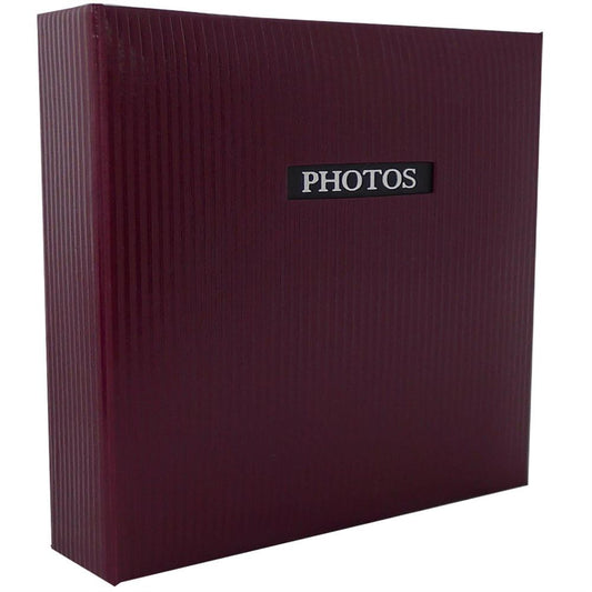 Elegance Red Traditional Photo Album - 60 Sides Overall Size 9.75" Square