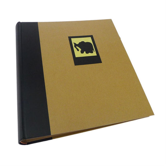 Green Earth Elephant Traditional Photo Album -100 Sides - Black