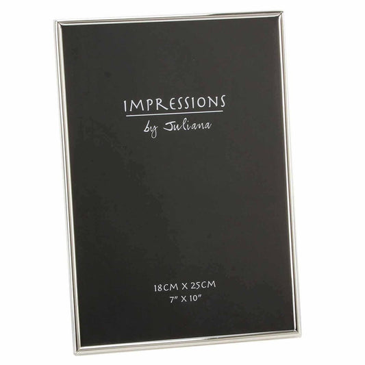 Impressions Thin Silver Plated 10x7 Inch Photo Frame