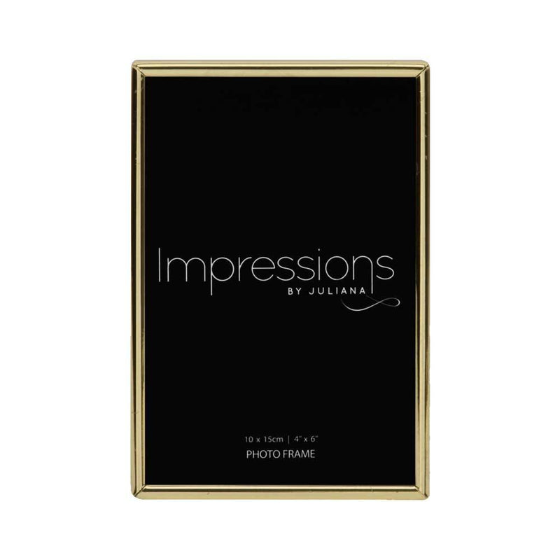 Impressions by Juliana | Brass Plated Photo Frame Collection | Thin Edged 6x4 Inch Image 1