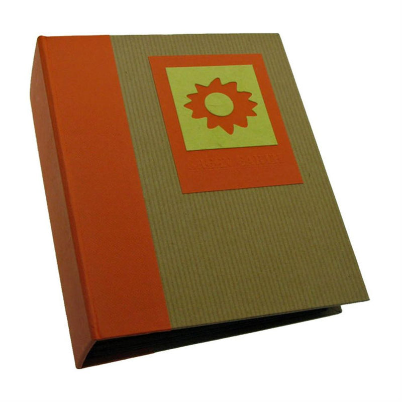 Green Earth Sun Mini Max Photo Album for 120 6x4 Photos - Orange Image 1