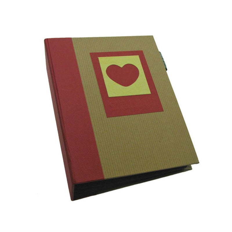 Green Earth Heart Mini Max Slip In Photo Album for 120 7x5 Photos - Red Image 1