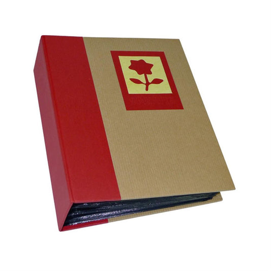 Green Earth Red Flower Mini Max 7x5 Slip In Photo Album - 120 Photos