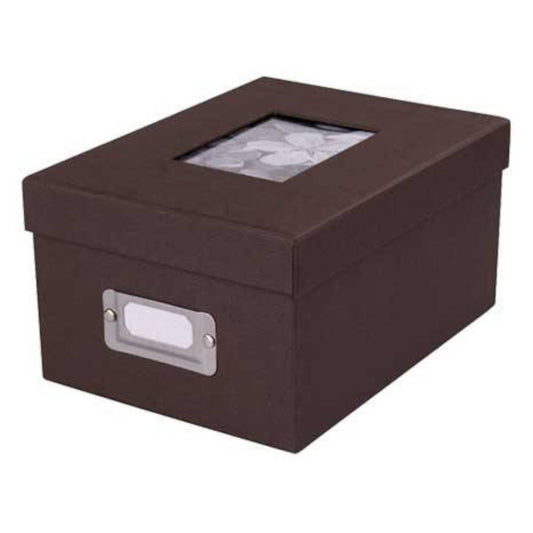 Dorr Photo Storage Box | 700 6x4 Photos | Dark Brown Image 1