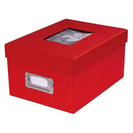 Dorr Photo Storage Box | 700 6x4 Photos | Red Image 1