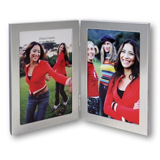 Nick Silver Double Frame | Portrait| 2 6x4 Photos