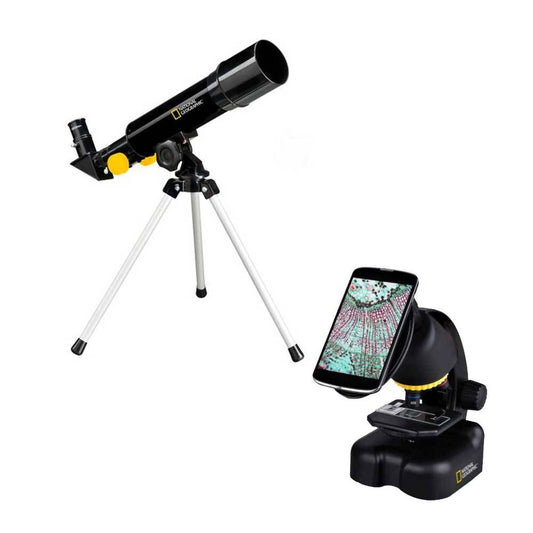 National Geographic telescope + microscope compact with smartphone holder Image 1