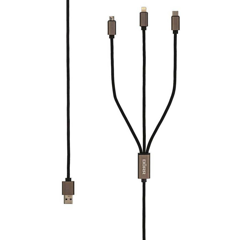 Dorr 35 CM USB Charging 3-in-1 Cable Image 1