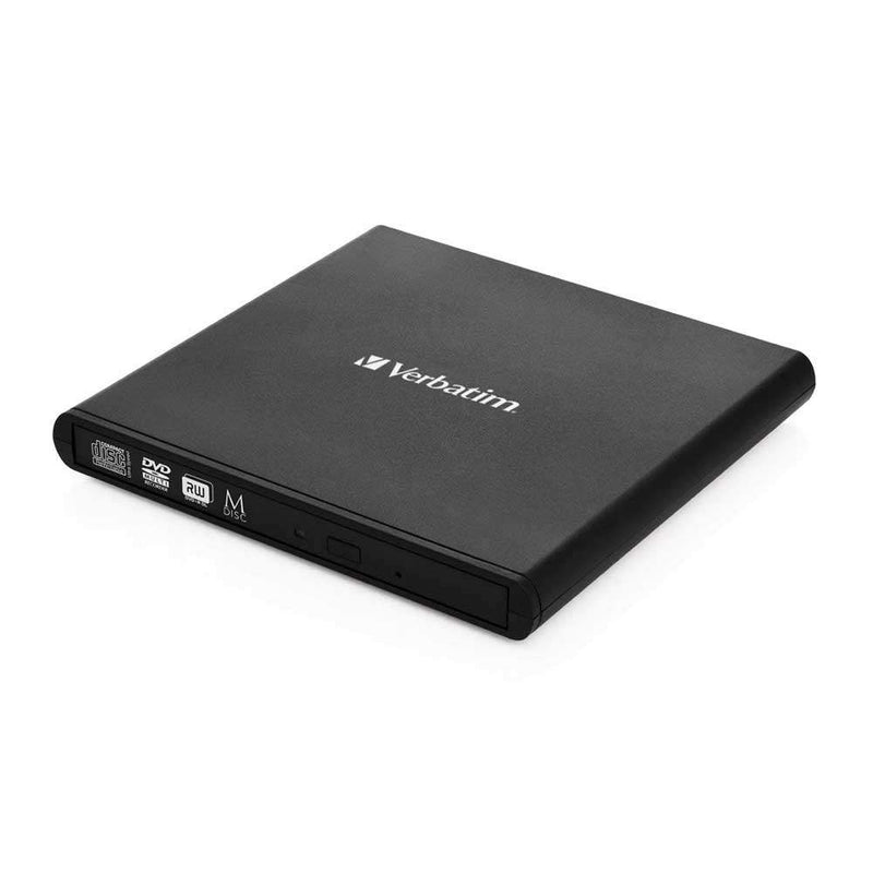 Verbatim External Slimline CD/DVD Writer USB 2.0 Windows and Mac Image 1