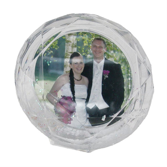 Dorr Diamond Shaped Snow Globe with Glitter Image 1