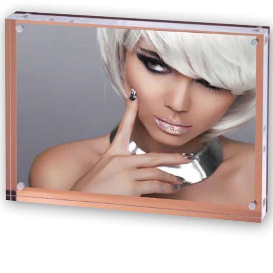 Jersey Acrylic Photo Block with Bronze Back 10x15cm