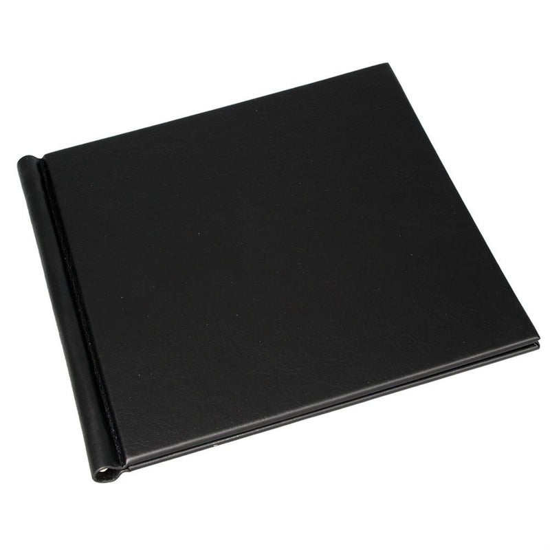 Permajet A3 Black Leather Look Landscape Snapshut Folio - 25mm Spine Image 1