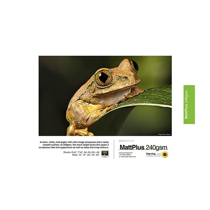 Permajet Matt Plus 240 Printing Paper 7x5 - 100 Sheets Image 1
