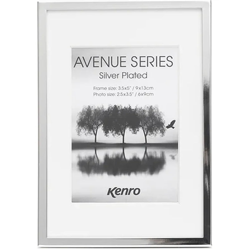 Kenro Avenue Silver Plated 3.5x2.5 Photo Frame