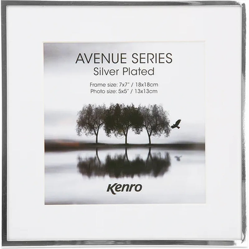 Kenro Avenue Silver Plated 3x3 Photo Frame
