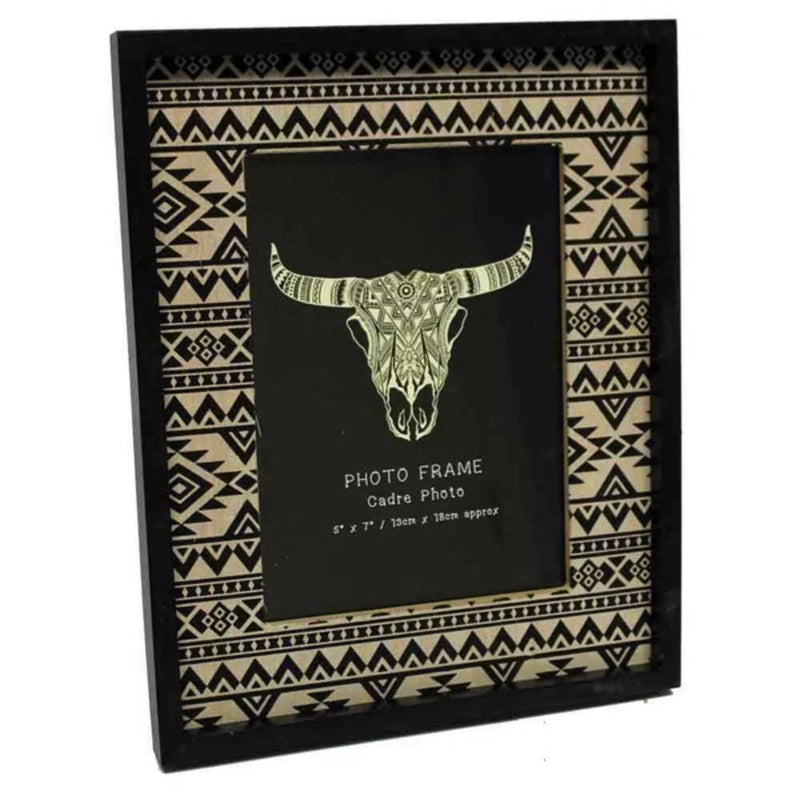 Aztec Wooden Frame 6x4 - Geometric Image 1