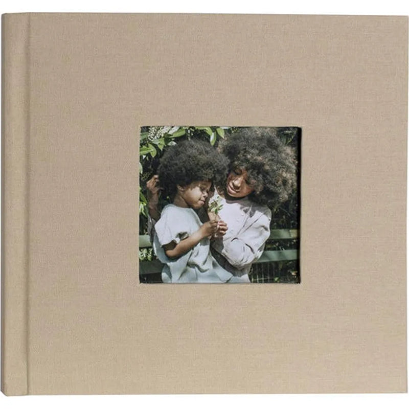 Kenro Aztec Prestige Self-Adhesive Beige Linen Photo Album - 50 Pages