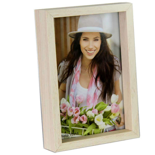 ZEP Zurigo BA Photo Frame - 4x6 inch - White Wood - Hands and Stands