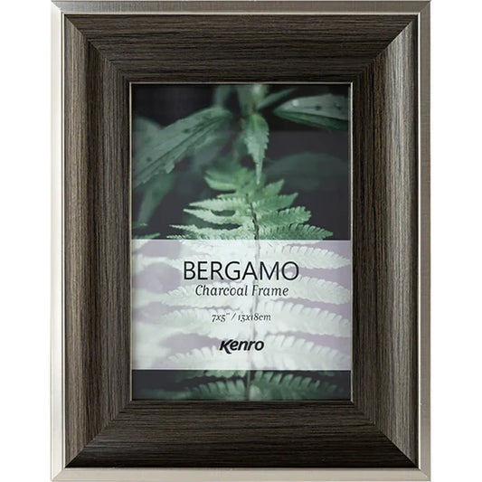Kenro Bergamo Charcoal 7x5 Photo Frame