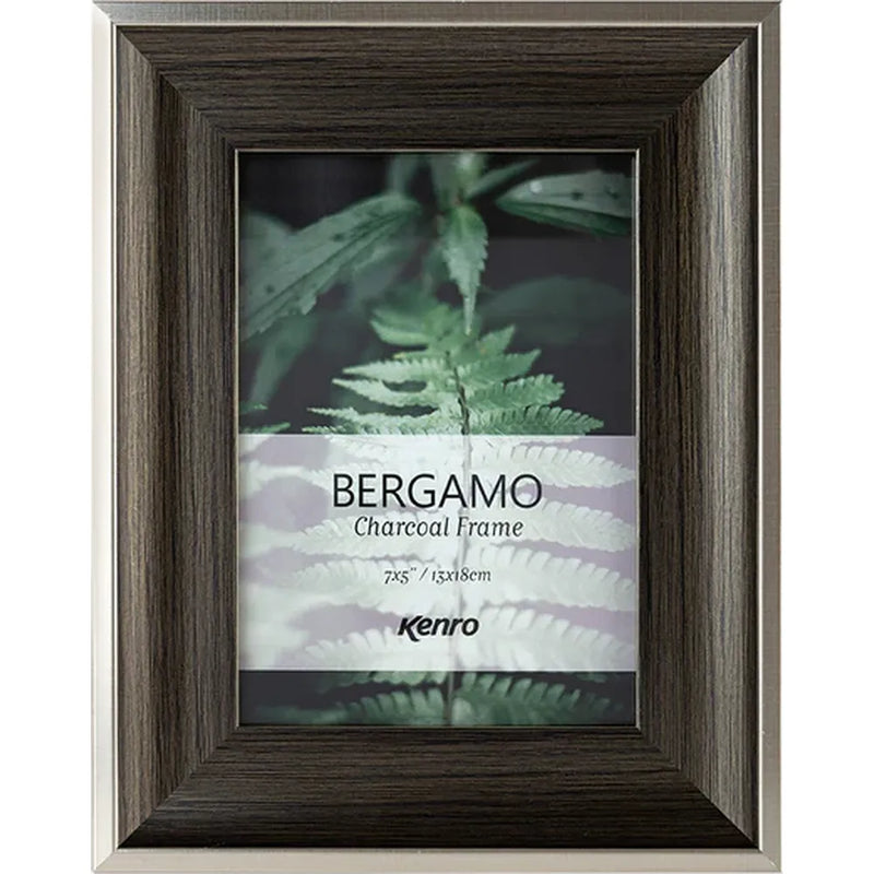 Kenro Bergamo Charcoal 7x5 Photo Frame