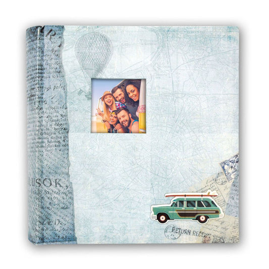 Bogota 6.5x4.5 Blue Photo Album | 200 Photos | Overall Size 9.5x8.5 Inches