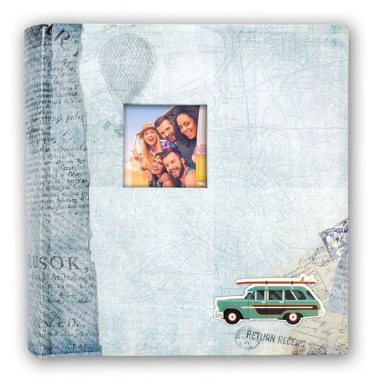 Bogota 7.5x5 Blue Photo Album | 200 Photos | Overall Size 11x9.5 Inches