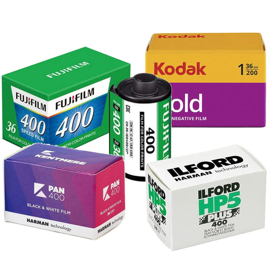35mm Film Bundle - Mix Of Colour & B&W Film - 8 Rolls