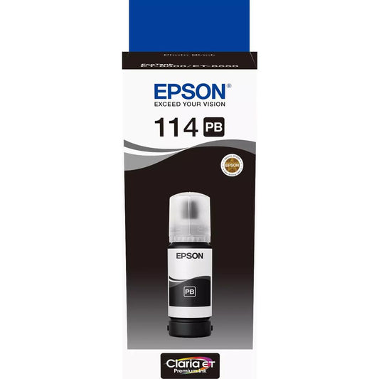 Epson Claria 114 EcoTank Premium Ink Photo Black Image 1