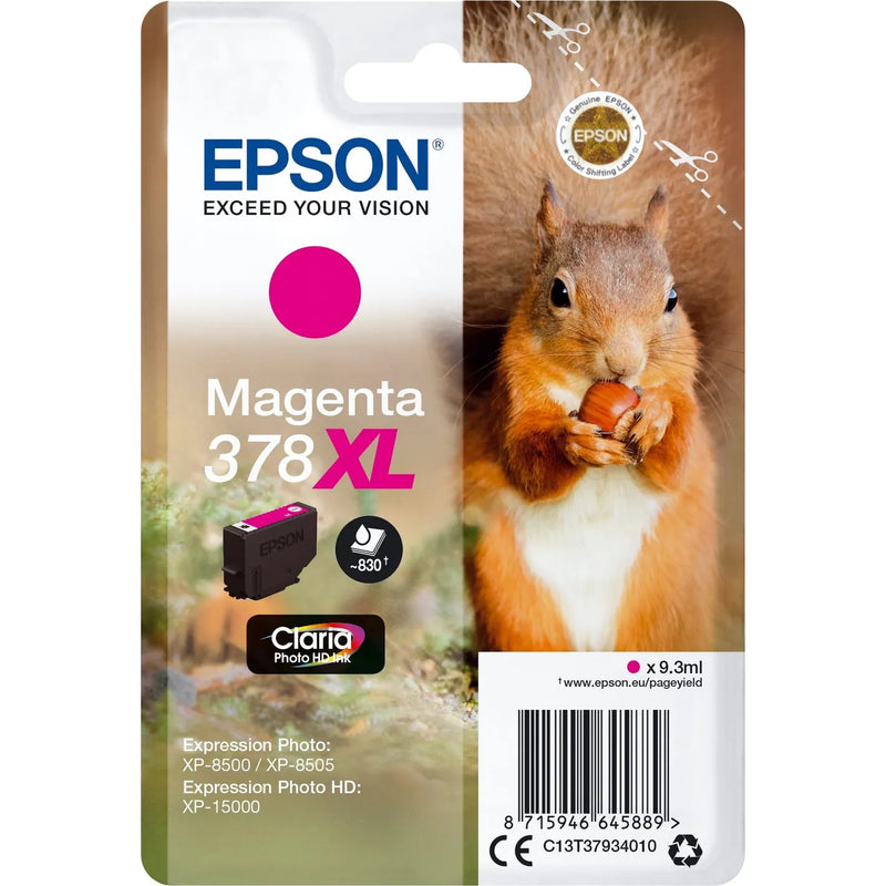 Epson 378XL Magenta Squirrel High Capacity Ink Cartridge