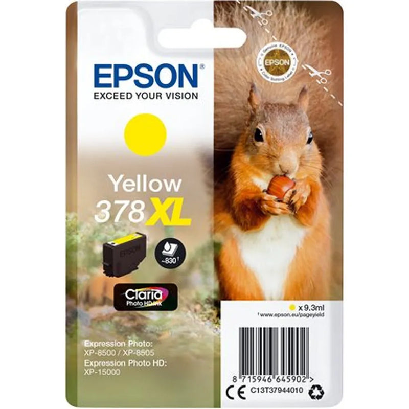 Epson 378XL Yellow Squirrel High Capacity Ink Cartridge
