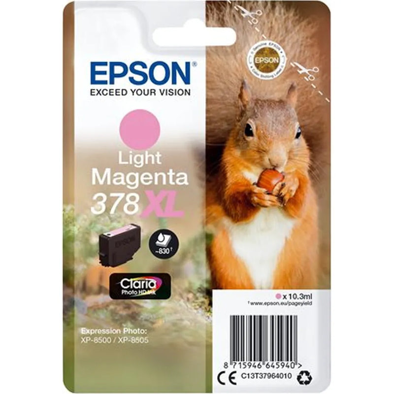 Epson 378XL Light Magenta Squirrel High Capacity Ink Cartridge