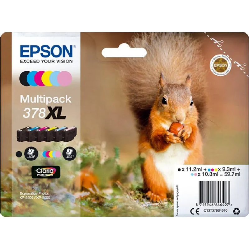 Epson 378XL Multipack - High Capacity Ink Cartridge - C13T37984010