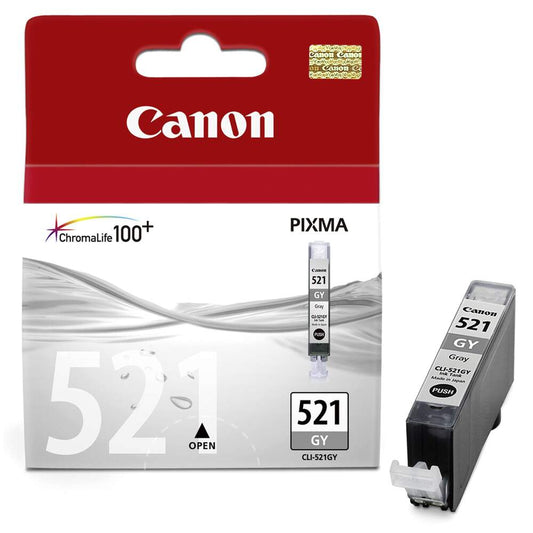 Canon CLI-521 Grey Printer Ink Cartridge Image 1