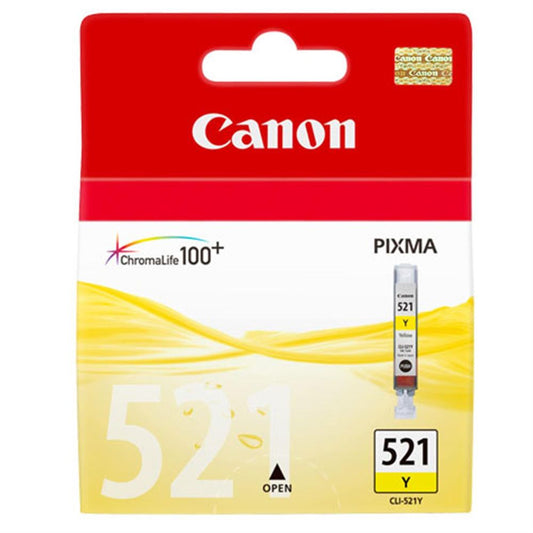 Canon CLI-521 Yellow Printer Ink Cartridge Image 1