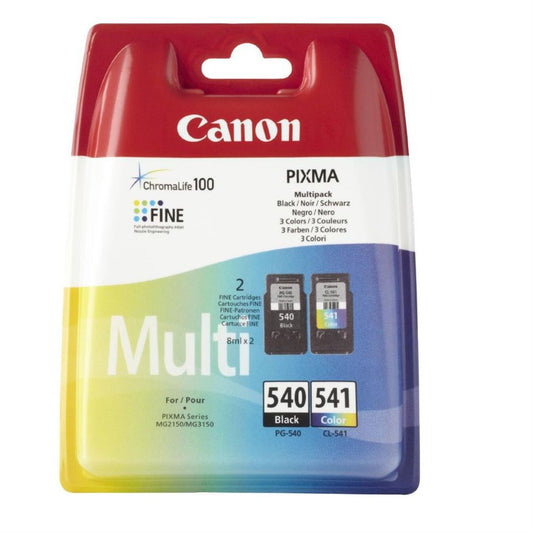 Canon PG540 Black and CL541 Colour Printer Ink Image 1