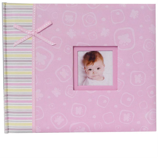 Claire Baby Pink 6x4 Photo Album 48 Photos Overall Size 8.5x10.25"