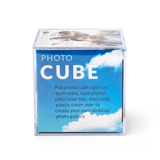 Kenro Acrylic Photo Cube – 3.25" x 3.25" Multi-Photo Display
