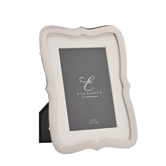 White photo frame with 'Elegance' branding on a white background
