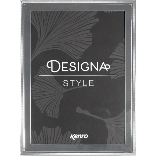 Kenro Designa Style Photo Frame 10x8 - Silver Plated