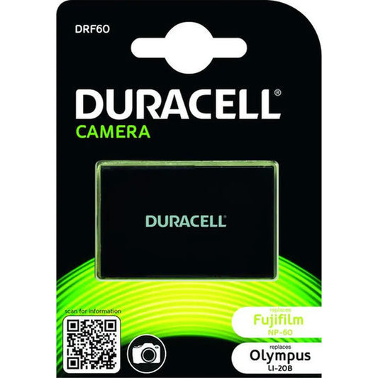 Duracell DRF60 Replacement Battery for Fujifilm NP-60, Olympus LI20-B