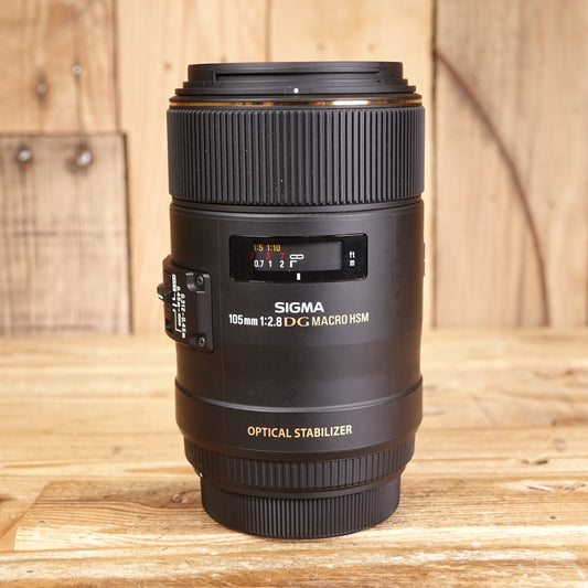 Used Sigma AF EX DG 105mm F2.8 Macro OS HSM Lens - Canon Fit
