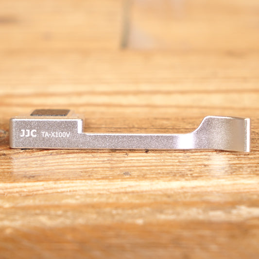Used JJC TA-X100V SILVER Thumbs Up Grip for Fujifilm X100V, X100F and X-E3 camera