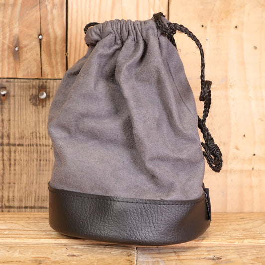 Used Genuine Canon LP1319 Grey Fabric Lens Pouch Bag Case for EF 17-40mm f/4 L lenses