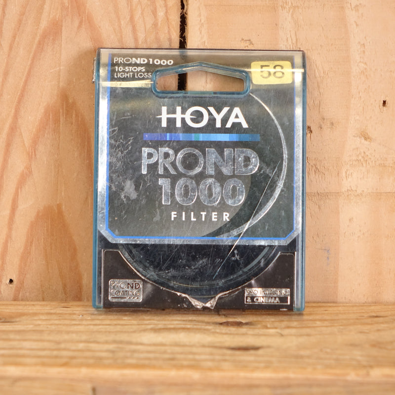 Used Genuine HOYA Pro ND1000 Filter 58mm, 10 stops, ND 1000, lens filter