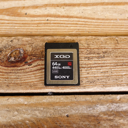Used Sony XQD G Series 64GB 440MB/s Memory Card