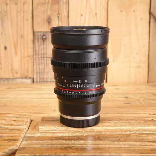 Used Samyang MF 24mm T1.5 ED AS IF UMC II - Sony FE  Lens