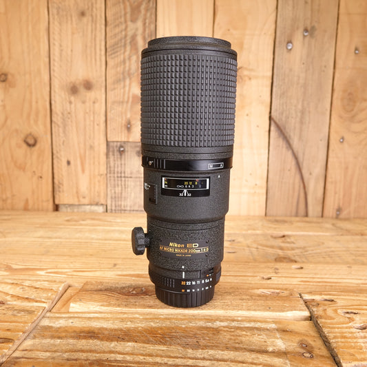 Used Nikon AF 200mm F4 Micro ED D Lens