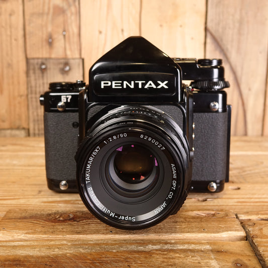 Used Pentax 67 120 Film camera with 90mm f2.8 Lens