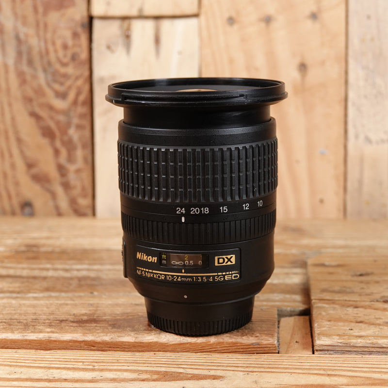Used Nikon AF-S 10-24mm f3.5-4.5 G ED Lens