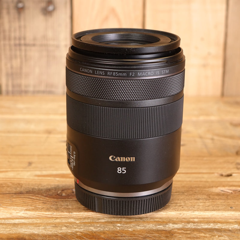 Used Canon RF 85mm F2 Macro IS STM Lens
